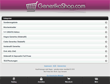 Tablet Screenshot of generikashop.com
